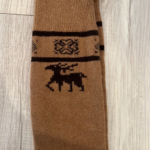 Organic 100% Sheep Wool Soft high thigh socks - Picture 2 of 4